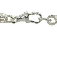 Load image into Gallery viewer, Add a touch of sparkle and charm to any little one’s jewellery collection with this new 925 silver cubic zirconia butterfly belcher bracelet, designed with playful detail and lasting style.

Design: The bracelet features a delicate butterfly motif accented with cubic zirconia, complemented by alternating engraved links for extra character.
Material: Made from 925 sterling silver, the polished finish enhances the sparkle of the stones and adds a timeless shine.

