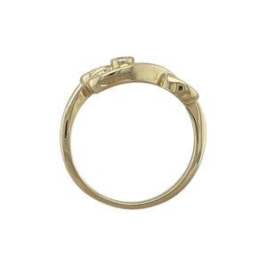 9ct Gold & Diamond Set Clogau Celtic Swirl Ring