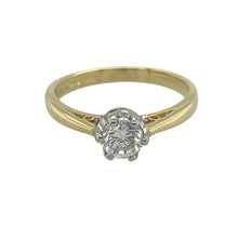 Load image into Gallery viewer, 18ct Gold &amp; Diamond Set Solitaire Ring
