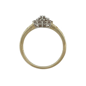 9ct Gold & Diamond Set Cluster Ring