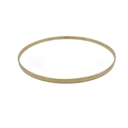 9ct Solid Gold Patterned Bangle