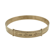 Load image into Gallery viewer, 9ct Solid Gold Patterned Expanding Bangle
