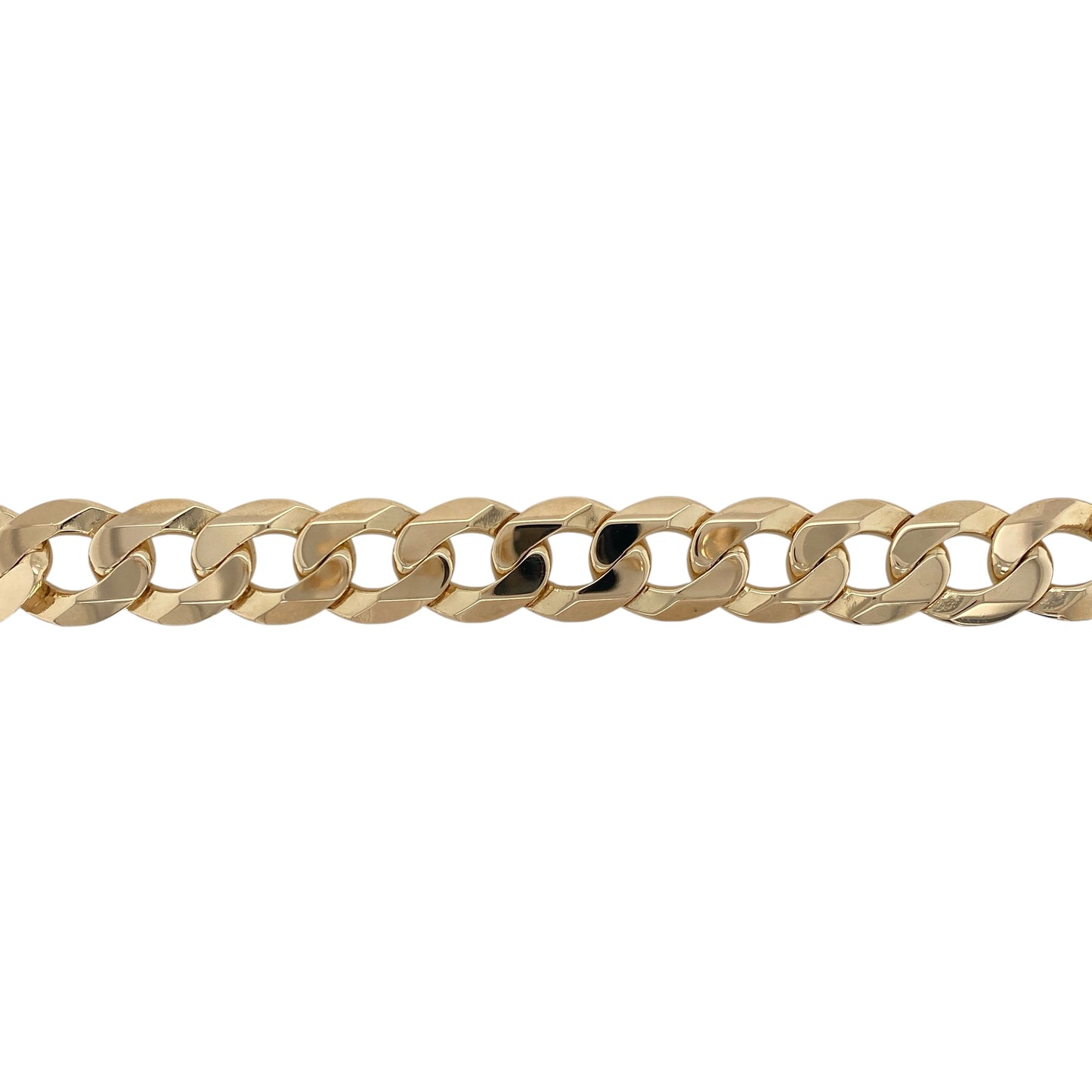 9ct Solid Gold 9" Curb Bracelet