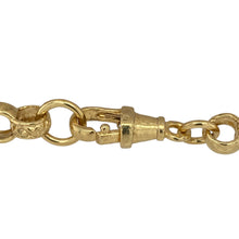 Load image into Gallery viewer, Add classic style with a modern twist to your collection with this new solid 925 silver belcher bracelet, heavily plated in 9ct gold for a rich and lasting finish.

Design: The bracelet features traditional belcher links with a patterned detail, measuring 6mm in width for a refined yet bold look.
Material: Made from solid 925 sterling silver with heavy 9-carat gold plating, combining strength with luxurious golden shine.
