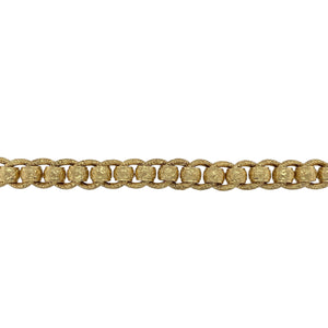 New Solid 925 Silver Heavily 9ct Gold Plated 9" Rollerball Bracelet