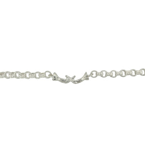 New 925 Silver 6.5" Boxing Glove Belcher Bracelet