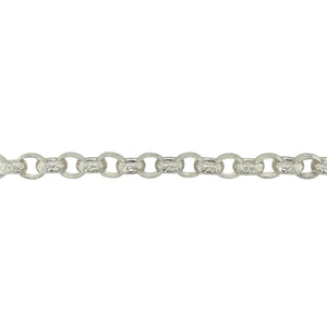 New 925 Silver 8.5" Patterned Belcher Bracelet