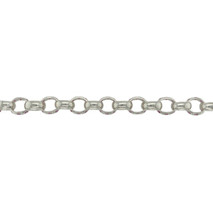 New 925 Silver & Pink Stone Set 9" Belcher Bracelet