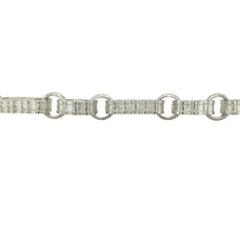 Load image into Gallery viewer, New 925 Solid Silver 24&quot; Patterned Star and Bar Chain
