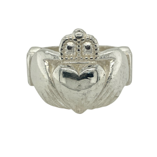 New 925 Solid Claddagh Ring