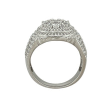 Load image into Gallery viewer, New 925 Silver &amp; Cubic Zirconia Set Cluster Ring
