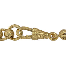 Load image into Gallery viewer, Add bold style to your collection with this new solid 925 silver rollerball bracelet, heavily plated in 9ct gold for a luxurious finish—perfect for everyday wear or standout occasions.

Design: The bracelet features rounded rollerball-style links, each measuring 9mm in width, creating a strong and eye-catching look.
Material: Made from solid 925 sterling silver with heavy 9-carat gold plating, combining durability with rich golden shine.
