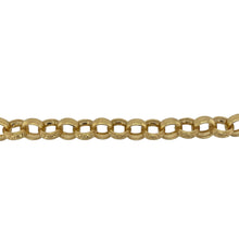 Load image into Gallery viewer, New Solid 925 Silver Heavily 9ct Gold Plated 7.5&quot; Patterned Belcher Bracelet
