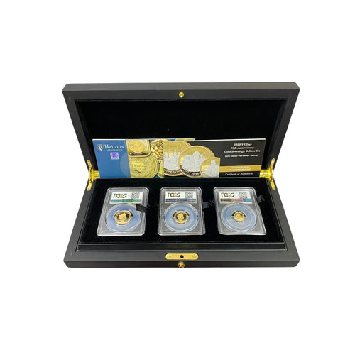 2020 VE Day 75th Anniversary Gold Sovereign Deluxe Set