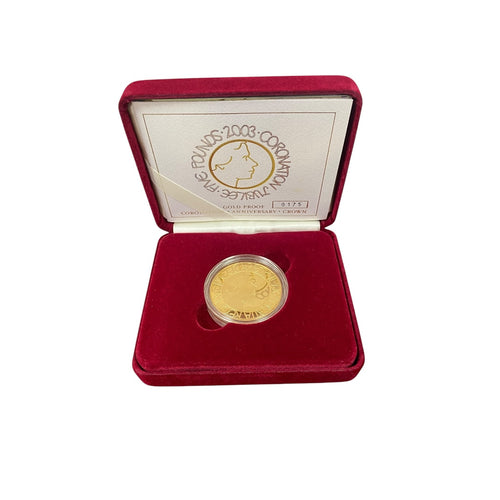 2003 Queen Elizabeth II Five Pounds Coronation Jubilee Coin