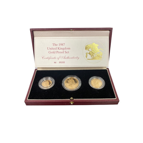 1987 United Kingdom Queen Elizabeth Gold Proof Set