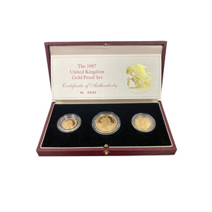 1987 United Kingdom Queen Elizabeth Gold Proof Set