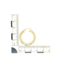 Load image into Gallery viewer, 9ct Gold Twisted Hoop Creole Earrings
