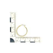 Load image into Gallery viewer, 9ct Gold Open Weave Hoop Creole Earrings
