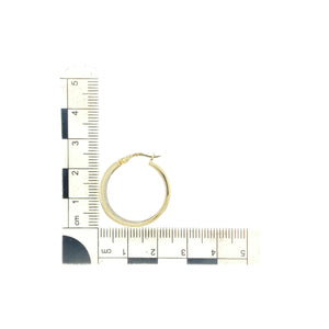 9ct Gold Open Weave Hoop Creole Earrings