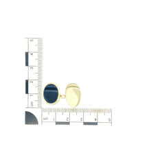 Load image into Gallery viewer, 9ct Gold &amp; Onyx Set Oval Cufflinks
