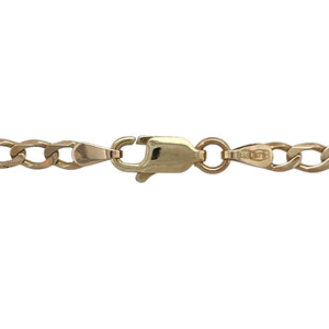 Bring timeless style and versatile design to your collection with this pre-owned 9ct yellow gold curb chain—a classic choice for everyday wear.

Design: The 20" chain features a traditional curb link pattern with a 4mm width, creating a bold yet refined look.
Material: Made from 9-carat yellow gold, the polished finish enhances the warm tone and highlights the iconic curb style.
