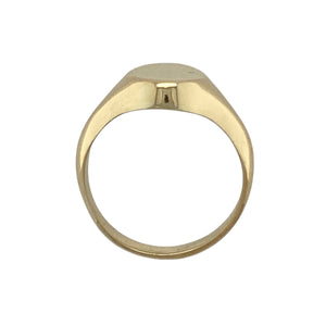 18ct Gold Plain Oval Signet Ring