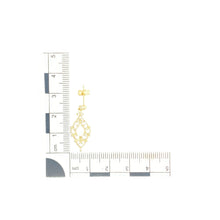 Load image into Gallery viewer, 9ct Gold &amp; Opalique Set Fancy Drop Earrings
