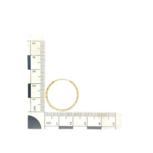 9ct Gold Patterned Hoop Earrings