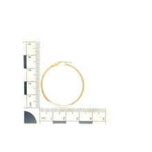 Load image into Gallery viewer, 9ct Gold Flat Hoop Creole Earrings
