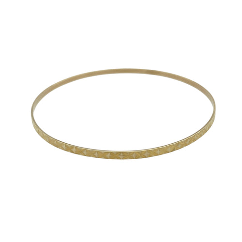 9ct Solid Gold Patterned Bangle