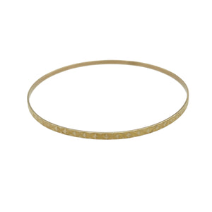9ct Solid Gold Patterned Bangle