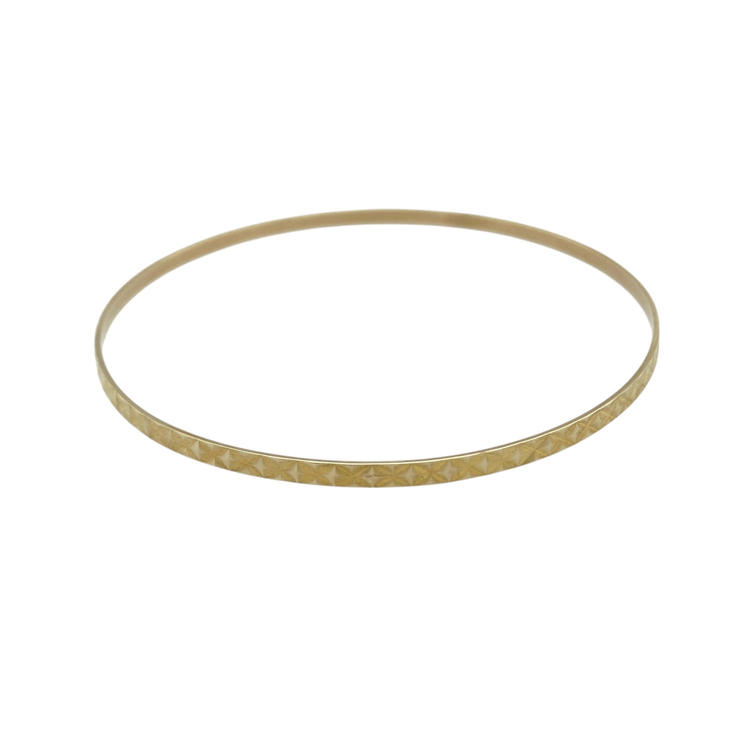 9ct Solid Gold Patterned Bangle