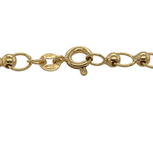 Load image into Gallery viewer, Bring classic style and versatile design to your collection with this pre-owned 9ct yellow gold double link bracelet—a timeless piece with elegant detail.

Design: The 7&quot; bracelet features a double link pattern with a 5mm width, creating a stylish and balanced look.
Material: Made from 9-carat yellow gold, the polished finish enhances the warm tone and highlights the interlocking links.
