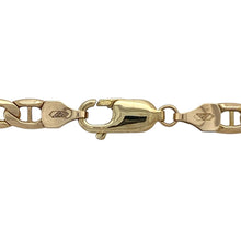 Load image into Gallery viewer, Bring bold design and classic style to your collection with this pre-owned hollow 9ct gold anchor chain—a statement piece with timeless appeal.

Design: The 20&quot; chain features a traditional anchor link pattern with a 5mm width, creating a strong and distinctive look.
Material: Made from 9-carat gold, the polished finish enhances the warm tone and highlights the iconic anchor links.
