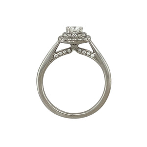 18ct White Gold & Diamond Set Double Halo Ring