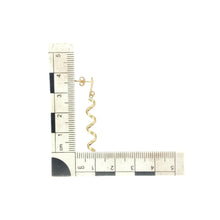 Load image into Gallery viewer, 9ct Gold Twisted Drop Stud Earrings
