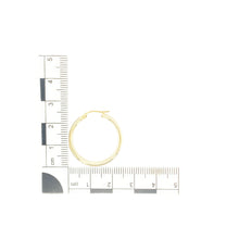 Load image into Gallery viewer, 9ct Gold Plain Hoop Creole Earrings
