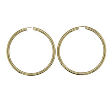 Load image into Gallery viewer, 9ct Gold Hollow Plain Large Hoop Earrings

