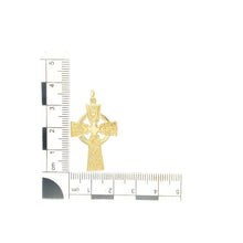 Load image into Gallery viewer, 9ct Gold Celtic Patterned Style Cross Pendant

