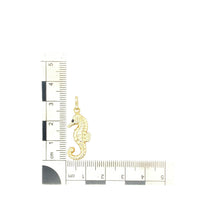 Load image into Gallery viewer, 9ct Gold Enamelled Detail Seahorse Pendant
