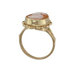 9ct Gold & Cameo Set Ring