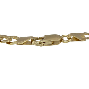 Bring classic style and everyday versatility to your collection with this pre-owned 9ct yellow gold curb bracelet, designed in a traditional link pattern.

Design: The bracelet measures 8.5" in length with 5mm wide curb links, creating a timeless and easy-to-wear style.
Material: Made from 9-carat yellow gold, the polished finish enhances the warm tone and smooth link design.
Bracelet Detail: The curb link style is durable and versatile, making it suitable for both daily wear and layering with other pieces.