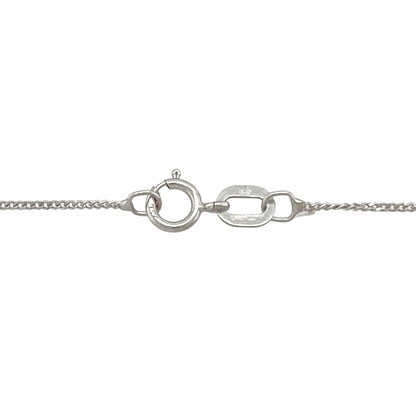 18ct White Gold & Diamond Set Overlapping Halo 18" Necklace