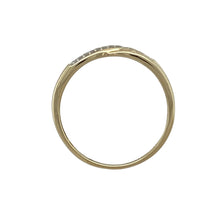 Load image into Gallery viewer, 9ct Gold &amp; Diamond Set Crossover Band Ring
