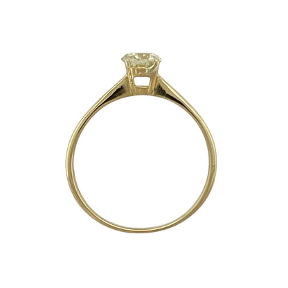 18ct Gold & Diamond Set Solitaire Ring
