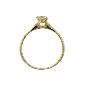 18ct Gold & Diamond Set Solitaire Ring