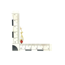 Load image into Gallery viewer, 9ct Gold Diamond &amp; Garnet Set Drop Stud Earrings
