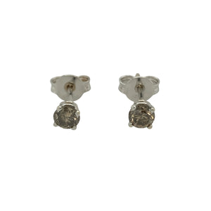 Bring unique sparkle to your collection with these pre-owned 18ct white gold chocolate diamond stud earrings, a refined twist on a timeless classic.

Design: Each stud features a brilliant-cut chocolate diamond of approximately 0.14ct, offering rich colour and elegant sparkle.
Material: Made in 18-carat white gold, the polished finish provides a bright backdrop that enhances the warmth of the diamonds.