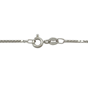 18ct White Gold & Diamond Solitaire 18" Necklace